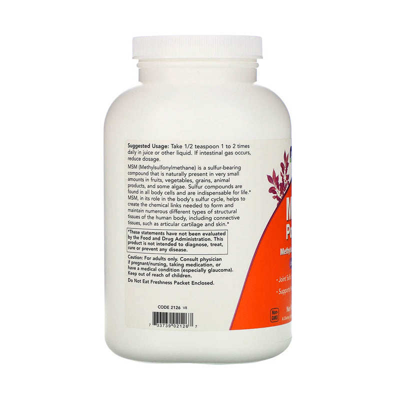 Încărcați imaginea în vizualizatorul Galerie, MSM Powder (Metilsulfonilmetan), Now Foods, 454g
