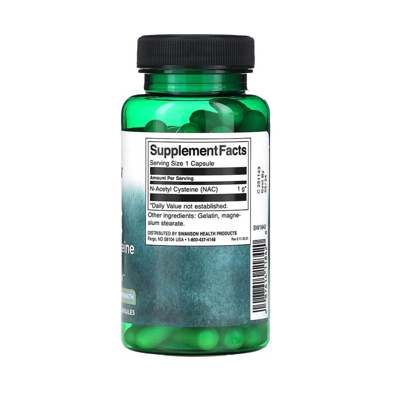 Încărcați imaginea în vizualizatorul Galerie, NAC, N-Acetyl Cysteine, 1000 mg, Swanson, 60 capsule SW1842
