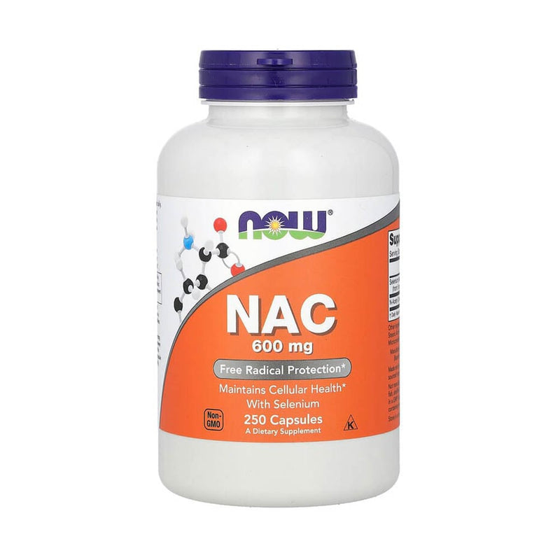 Încărcați imaginea în vizualizatorul Galerie, NAC, N-Acetyl Cysteine 600 mg with Selenium, Now Foods,100 capsule
