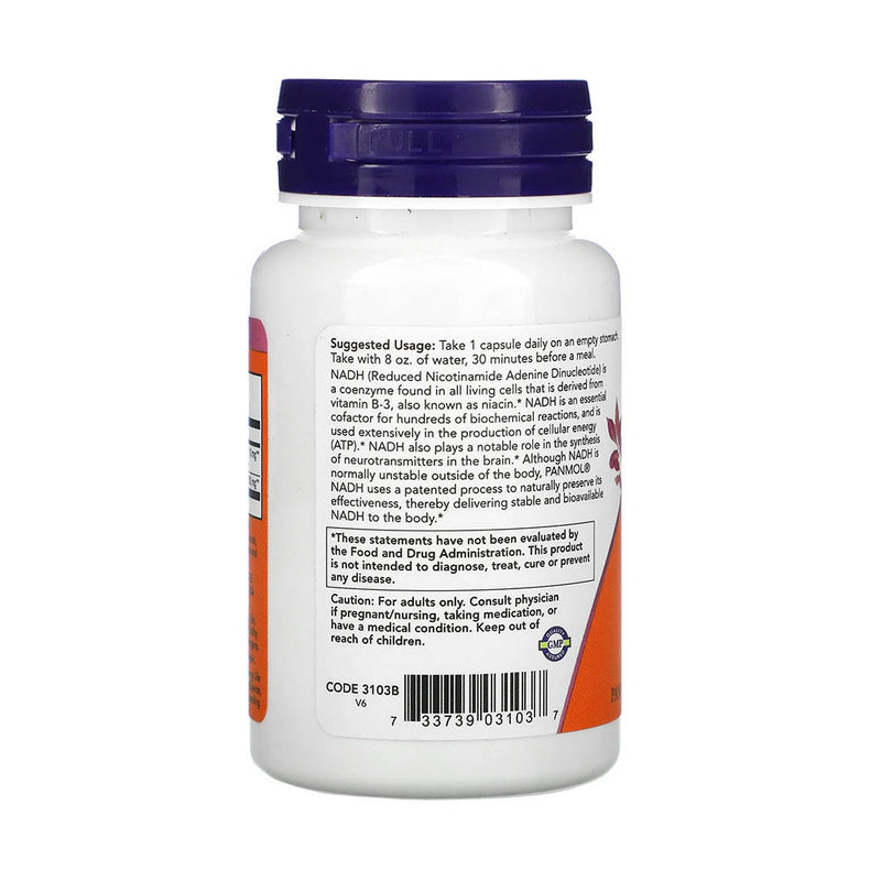 Încărcați imaginea în vizualizatorul Galerie, NADH (Coenzima B3), 10 mg, Now Foods, 60 capsule
