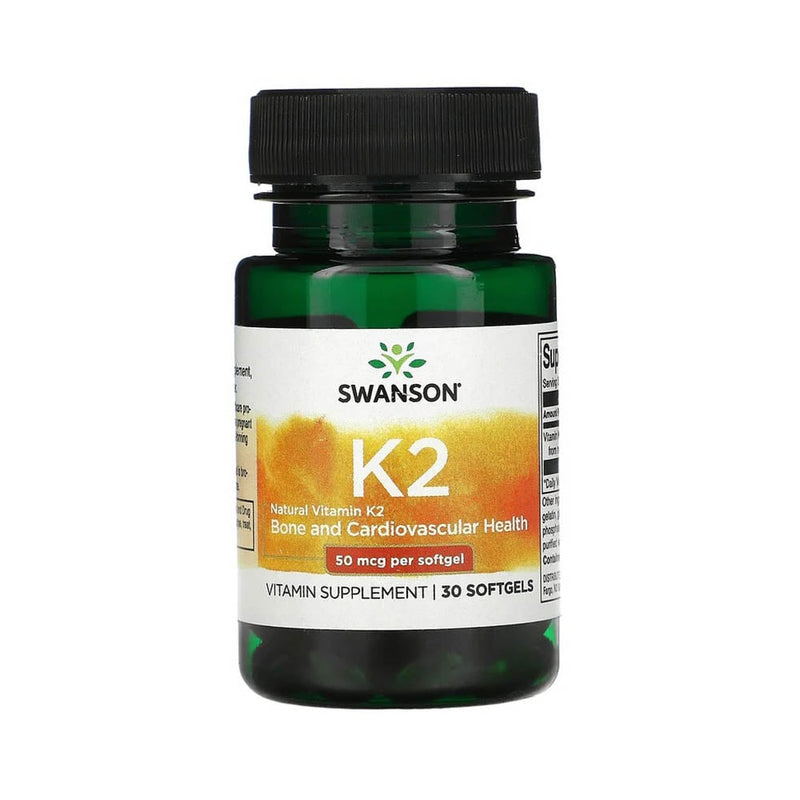 Încărcați imaginea în vizualizatorul Galerie, Natural Vitamin K2 (Menachinona) MK-7, 50mcg, Swanson, 30 softgels SWU671