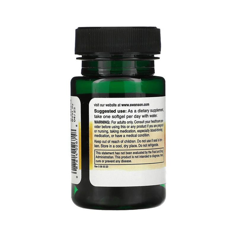 Încărcați imaginea în vizualizatorul Galerie, Natural Vitamin K2 (Menachinona) MK-7, 50mcg, Swanson, 30 softgels SWU671
