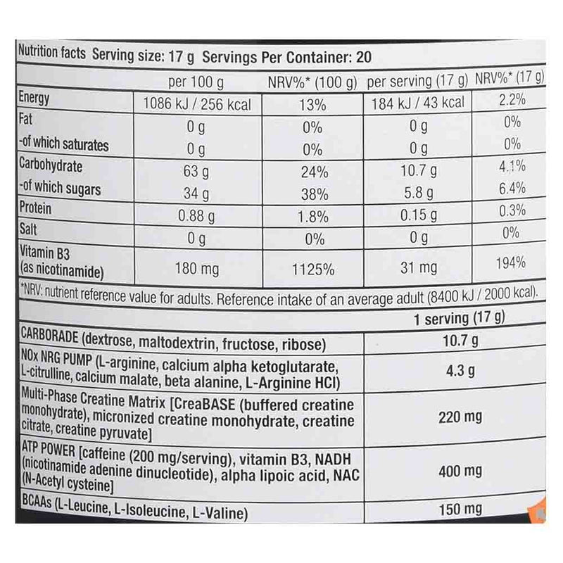 Încărcați imaginea în vizualizatorul Galerie, Nitrox Therapy Pre-workout, BioTech USA, 340g