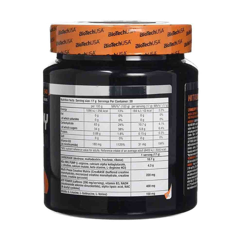 Încărcați imaginea în vizualizatorul Galerie, Nitrox Therapy Pre-workout, BioTech USA, 340g