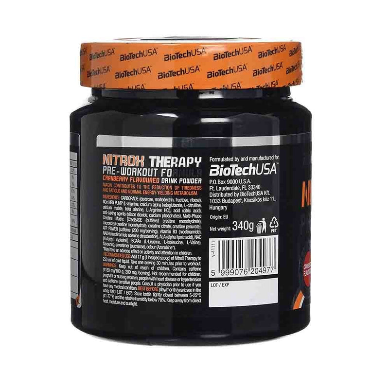 Încărcați imaginea în vizualizatorul Galerie, Nitrox Therapy Pre-workout, BioTech USA, 340g