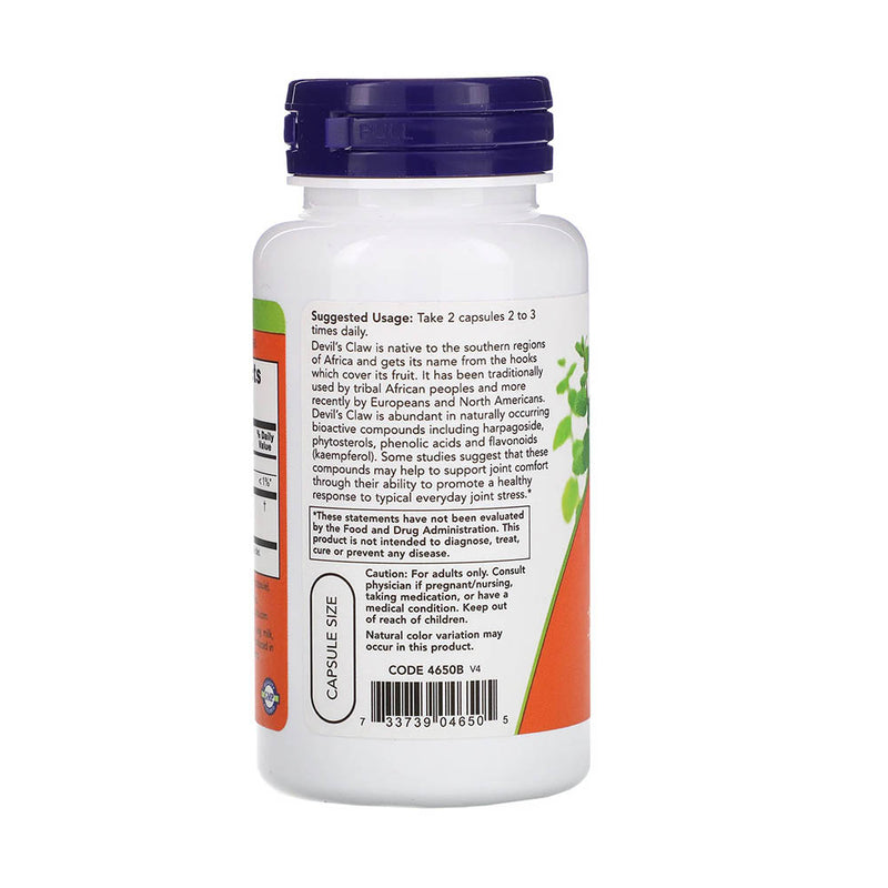 Încărcați imaginea în vizualizatorul Galerie, Devil's Claw Extract (Gheara Diavolului), Now Foods, 100 capsule