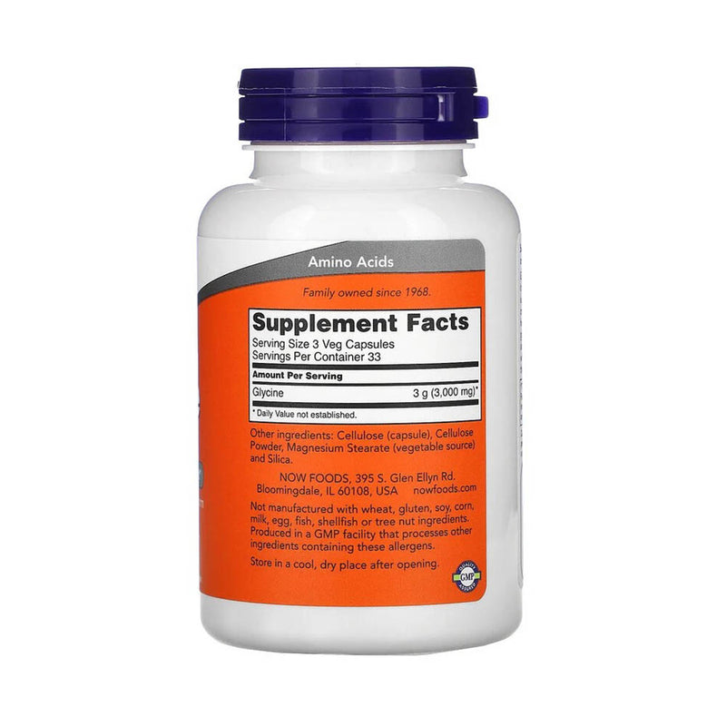 Încărcați imaginea în vizualizatorul Galerie, Glycine Caps, 1000 mg, Now Foods, 100 capsule
