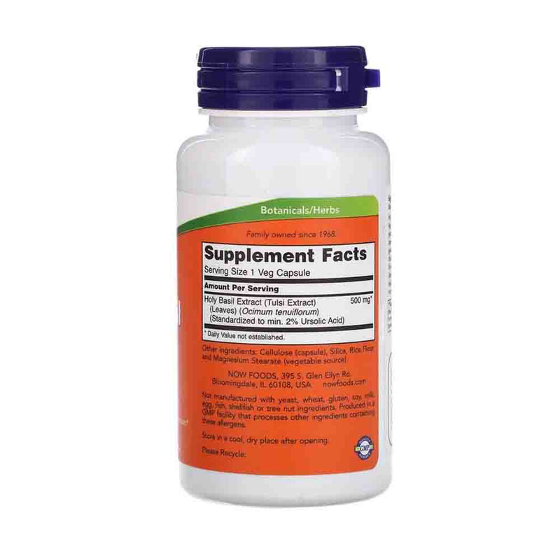 Încărcați imaginea în vizualizatorul Galerie, Holy Basil Extract (Busuioc Sfant), 500 mg, Now Foods, 90 capsule