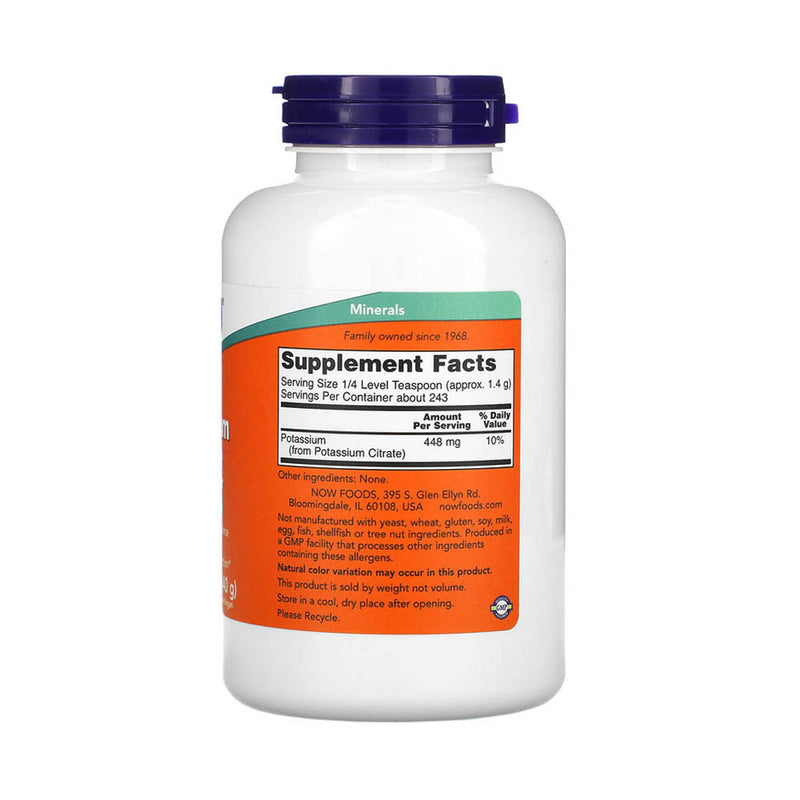 Încărcați imaginea în vizualizatorul Galerie, Potassium Citrate Pure Powder, Now Foods, 340g