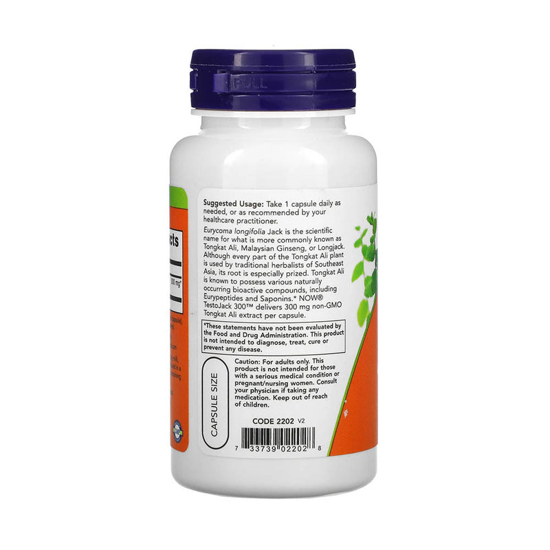 Încărcați imaginea în vizualizatorul Galerie, TestoJack 300 (Tongkat Ali), Now Foods, 60 capsule