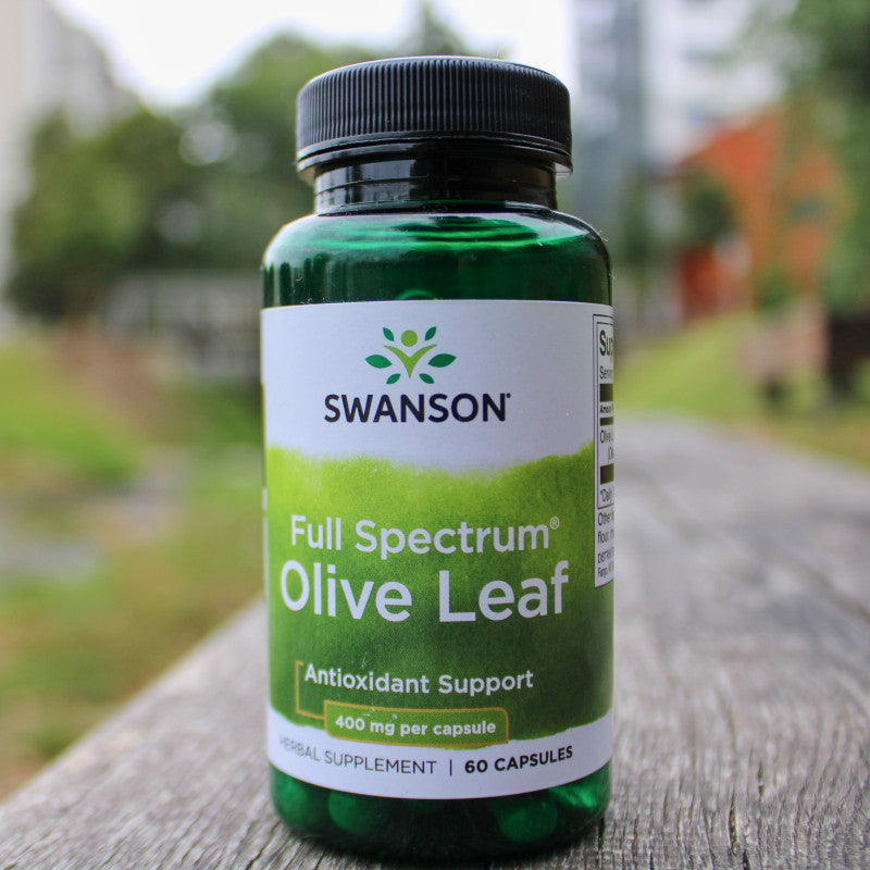 Încărcați imaginea în vizualizatorul Galerie, Olive Leaf (Frunza de Maslin), 400 mg, Swanson, 60 capsule SW1280