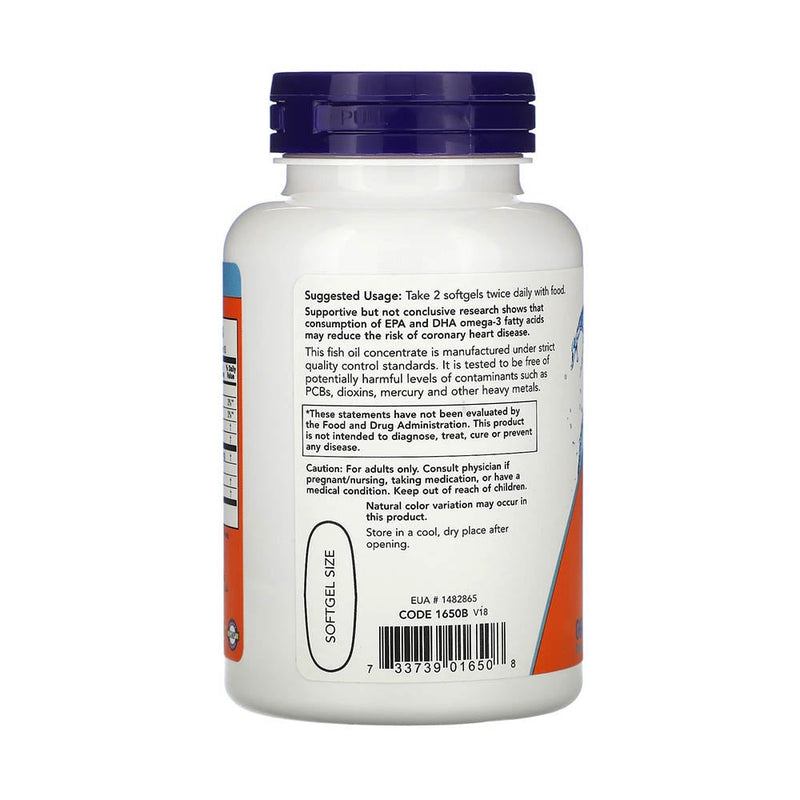Încărcați imaginea în vizualizatorul Galerie, Omega 3 Acizi grasi esentiali, 1000 mg, Now Foods, 100 softgels