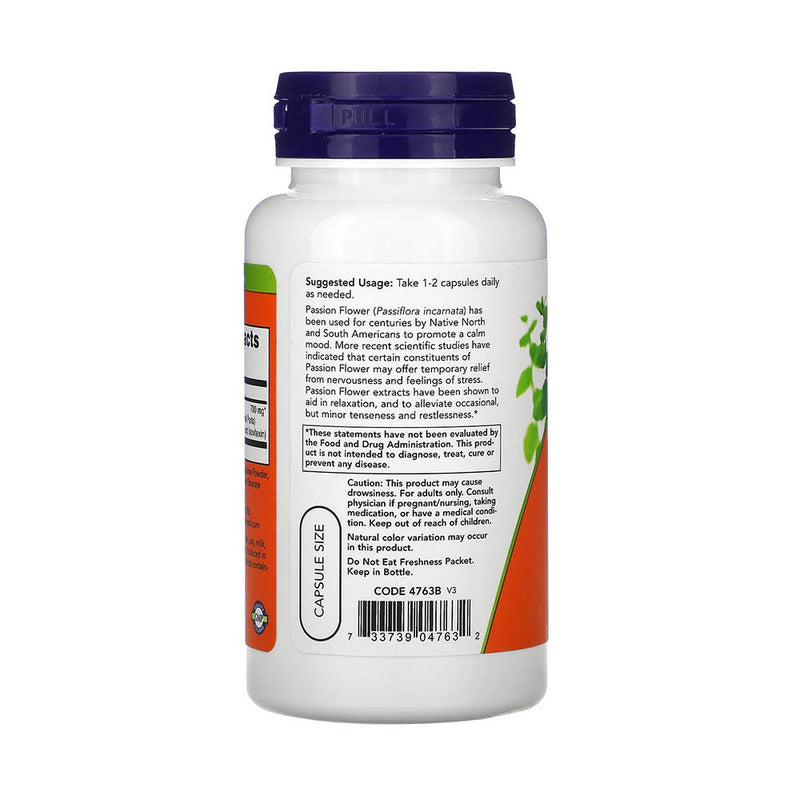 Încărcați imaginea în vizualizatorul Galerie, Passion Flower Extract (Anxietate Stres), 350 mg, Now Foods, 90 capsule