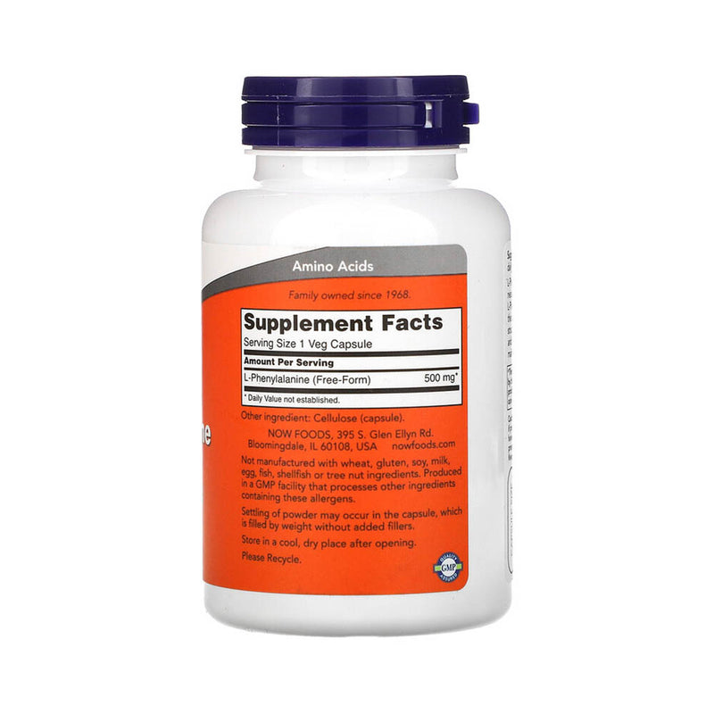 Încărcați imaginea în vizualizatorul Galerie, L-Phenylalanine (Fenilalanină) 500mg, Now Foods, 120 capsule