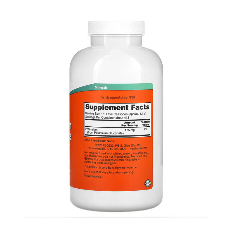 Încărcați imaginea în vizualizatorul Galerie, Potassium Gluconate Pure Powder, Now Foods, 454g