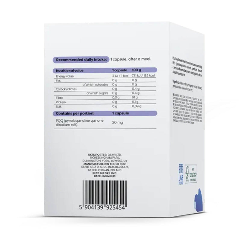 Încărcați imaginea în vizualizatorul Galerie, PQQ Pyrroloquinoline Quinone, 20 mg, Osavi, 30 capsule