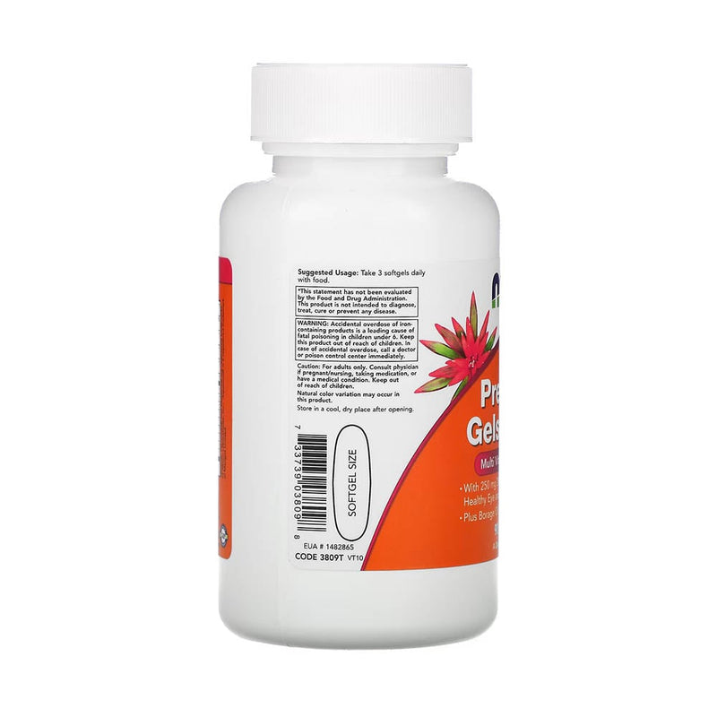 Încărcați imaginea în vizualizatorul Galerie, Prenatal Gels + DHA (Vitamine Prenatale) Now Foods, 90 softgels