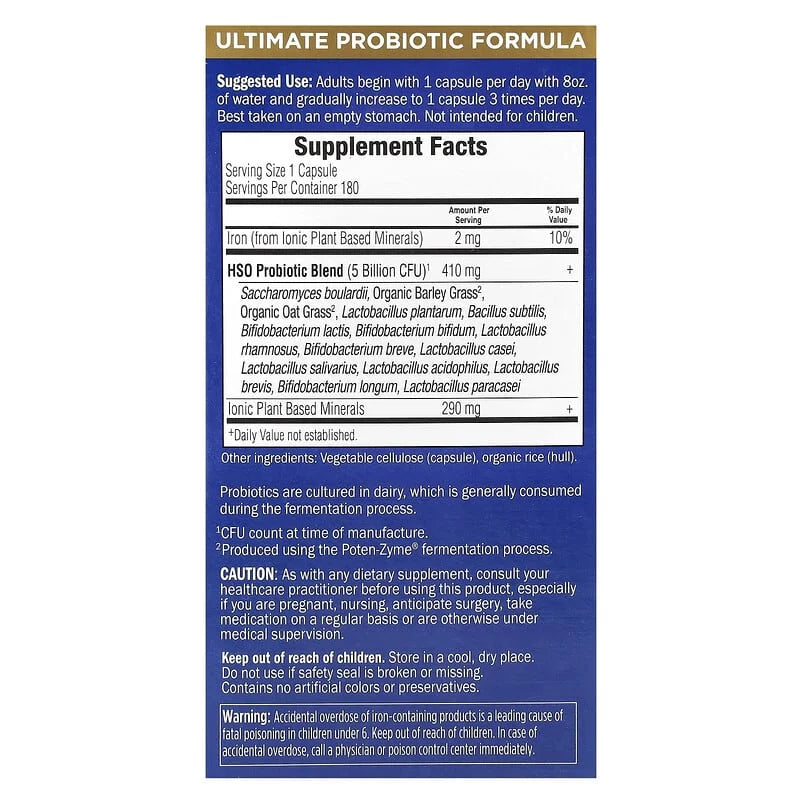 Primal Defense®, Ultra, Ultimate Probiotic Formula, Garden of Life, 180 capsule
