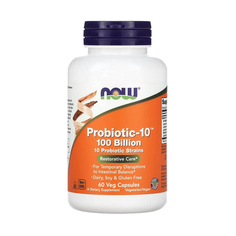 Încărcați imaginea în vizualizatorul Galerie, Probiotic-10 (Probiotice), 100 Billion, Now Foods, 30 capsule