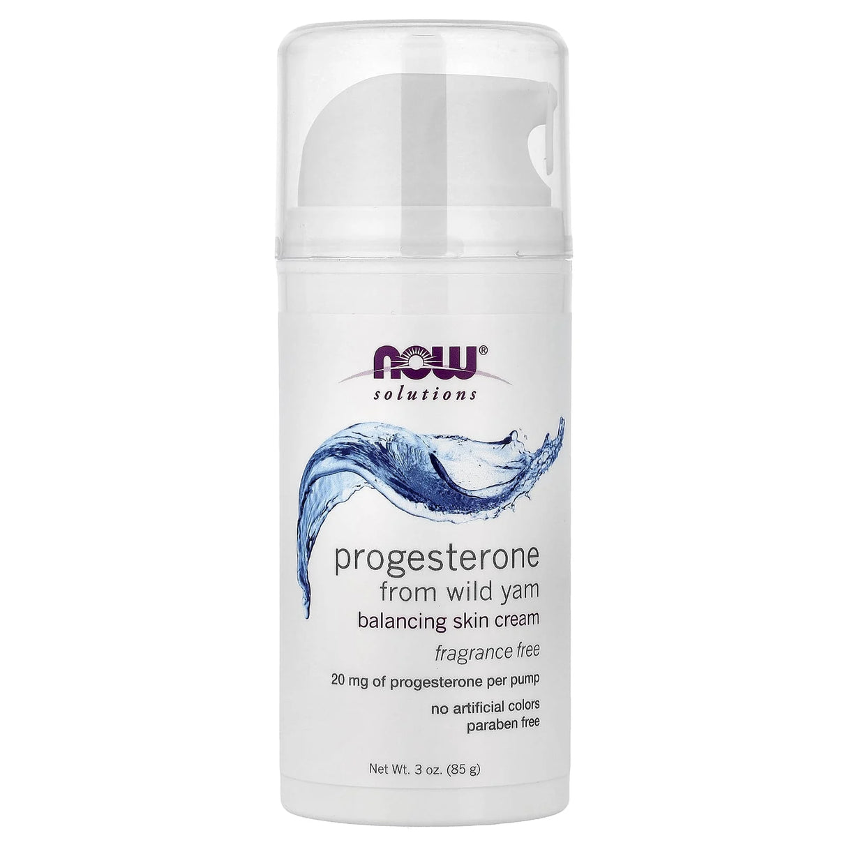 Progesterone from Wild Yam, Balancing Skin Cream, NOW Foods, 85 g