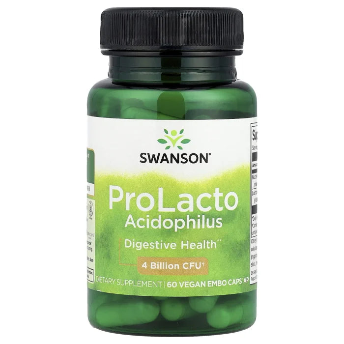 ProLacto Acidophilus, 4 Billion CFU, Swanson, 60 capsule SWA001