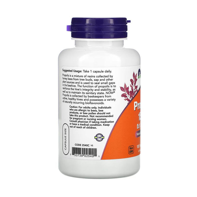 Încărcați imaginea în vizualizatorul Galerie, Propolis 5:1 Extract, 1500mg, Now Foods, 100 capsule