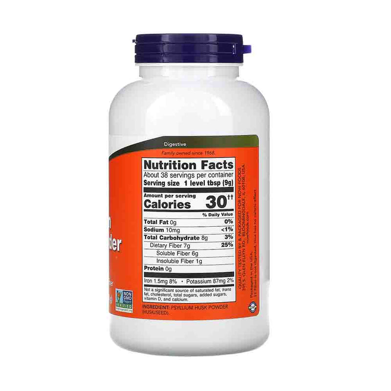 Încărcați imaginea în vizualizatorul Galerie, Psyllium Husk Powder, Now Foods, 340 g