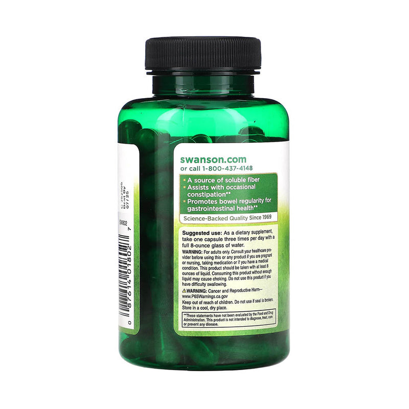 Încărcați imaginea în vizualizatorul Galerie, Psyllium Husks (Ispaghul), 610 mg, Swanson, 100 capsule SW802