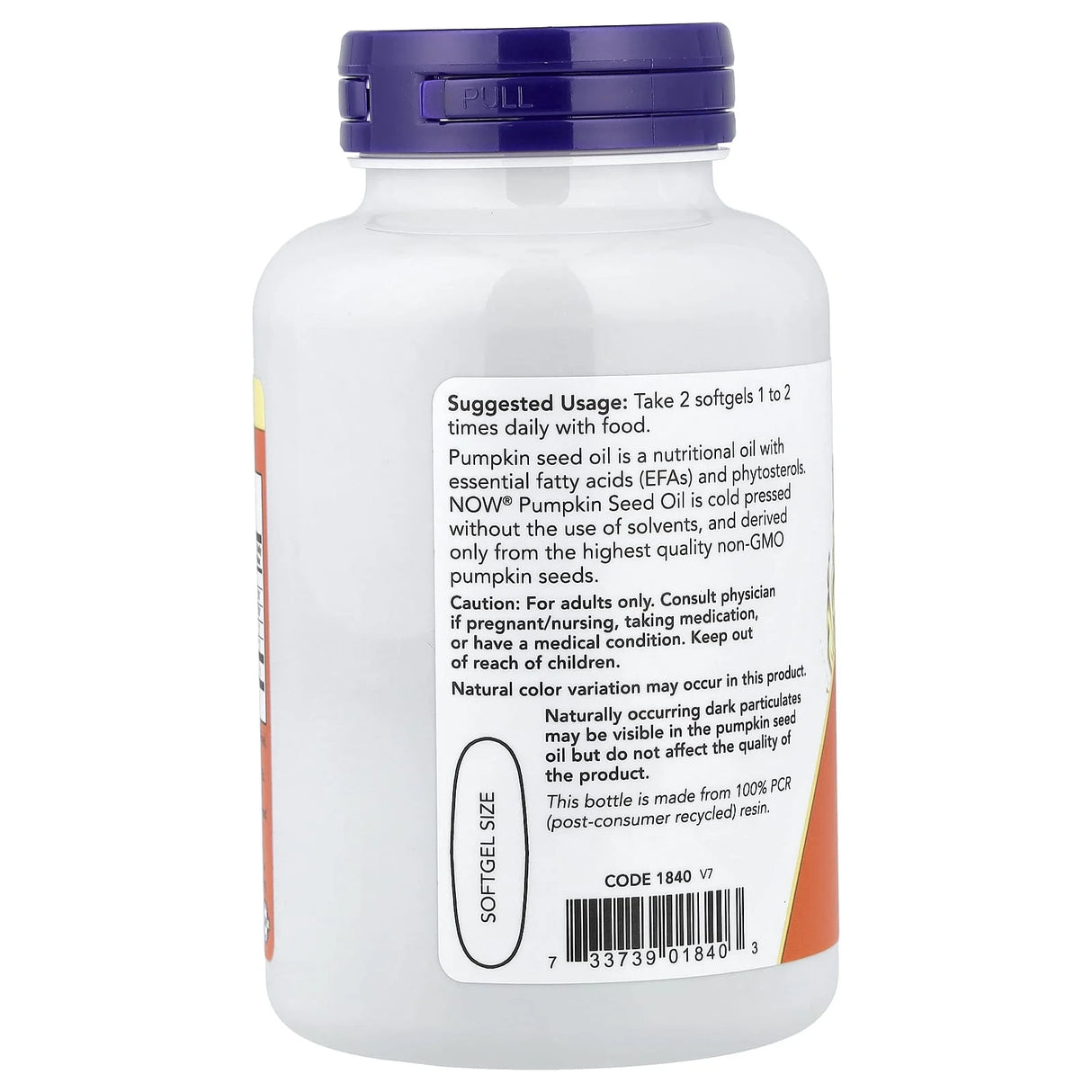 Pumpkin Seed Oil (Ulei Seminte Dovleac), 1000mg, Now Foods, 100 softgels