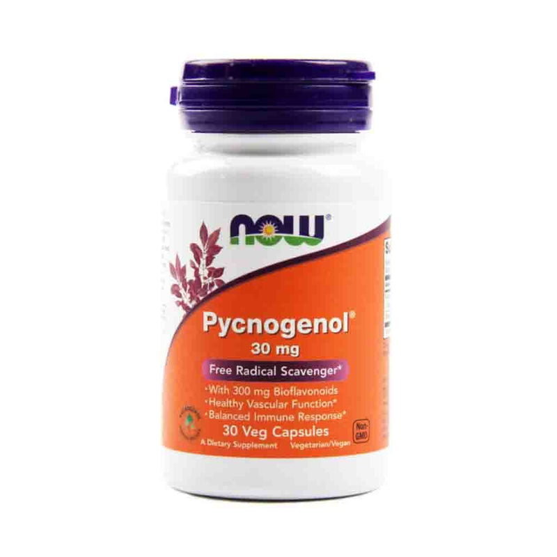 Încărcați imaginea în vizualizatorul Galerie, Pycnogenol (Pinus Pinaster) 30mg, Now Foods, 60 capsule