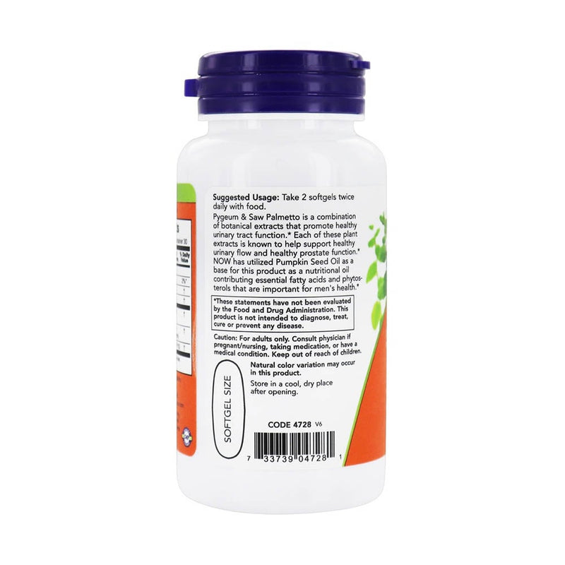 Încărcați imaginea în vizualizatorul Galerie, Pygeum & Saw Palmetto Men's Health, Now Foods, 60 softgels
