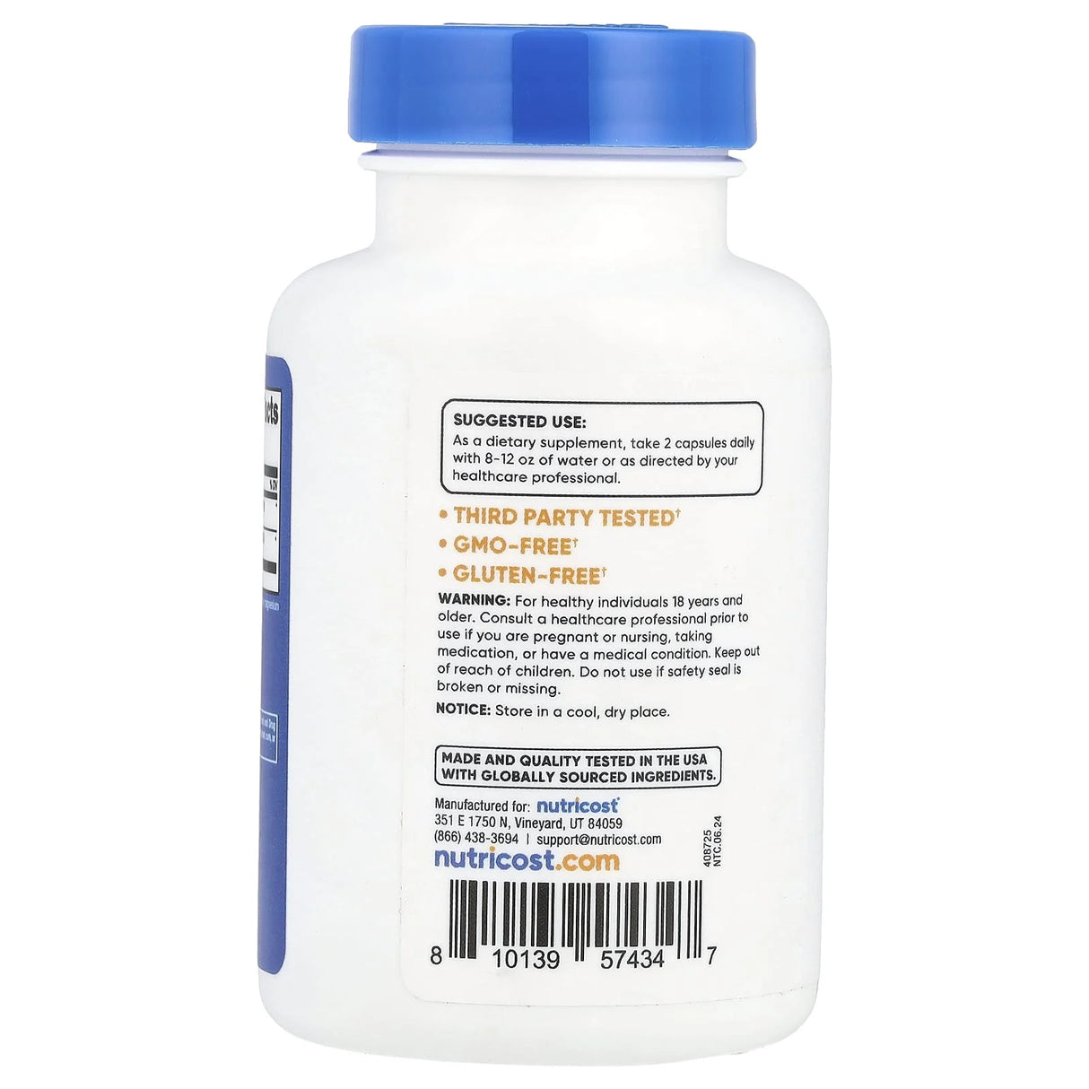 Quercetin with Bromelain, Nutricost, 60 capsule