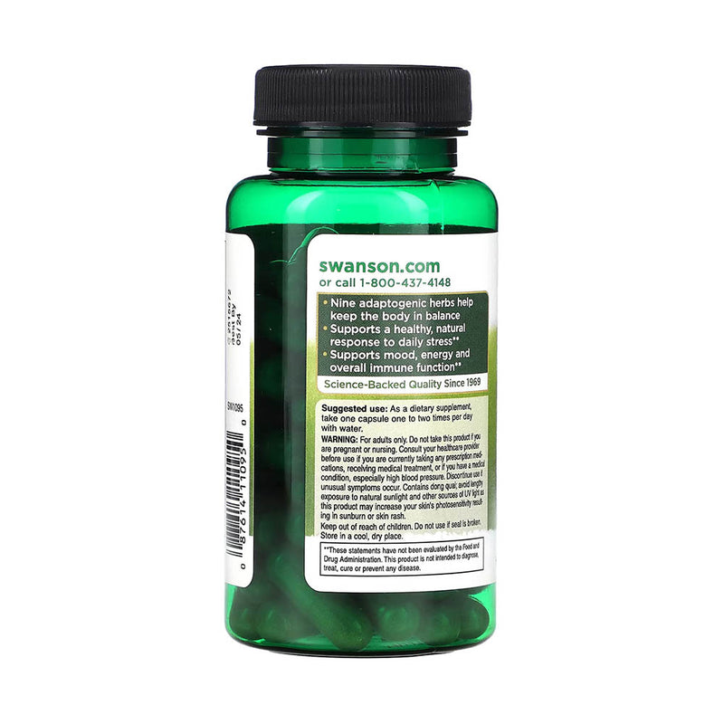 Încărcați imaginea în vizualizatorul Galerie, Rhodiola Ashwagandha Ginseng (Adaptogenic Herbal Complex), Swanson, 60 capsule SW1095