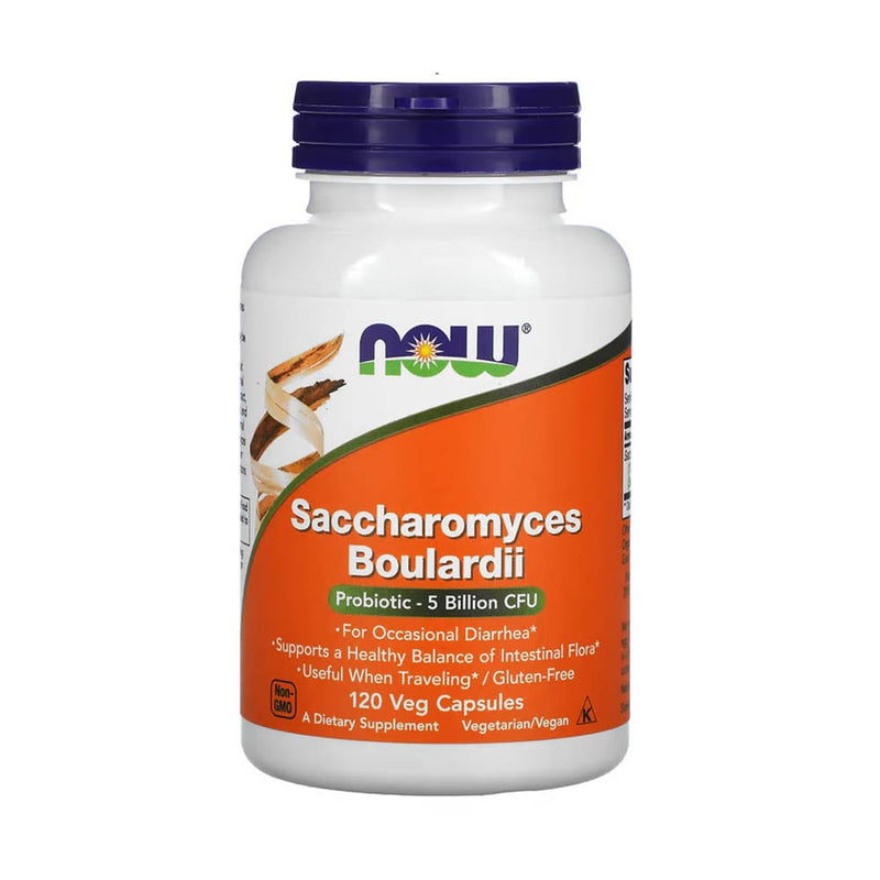 Încărcați imaginea în vizualizatorul Galerie, Saccharomyces Boulardii (Drojdie Probiotică) Now Foods, 60 capsule