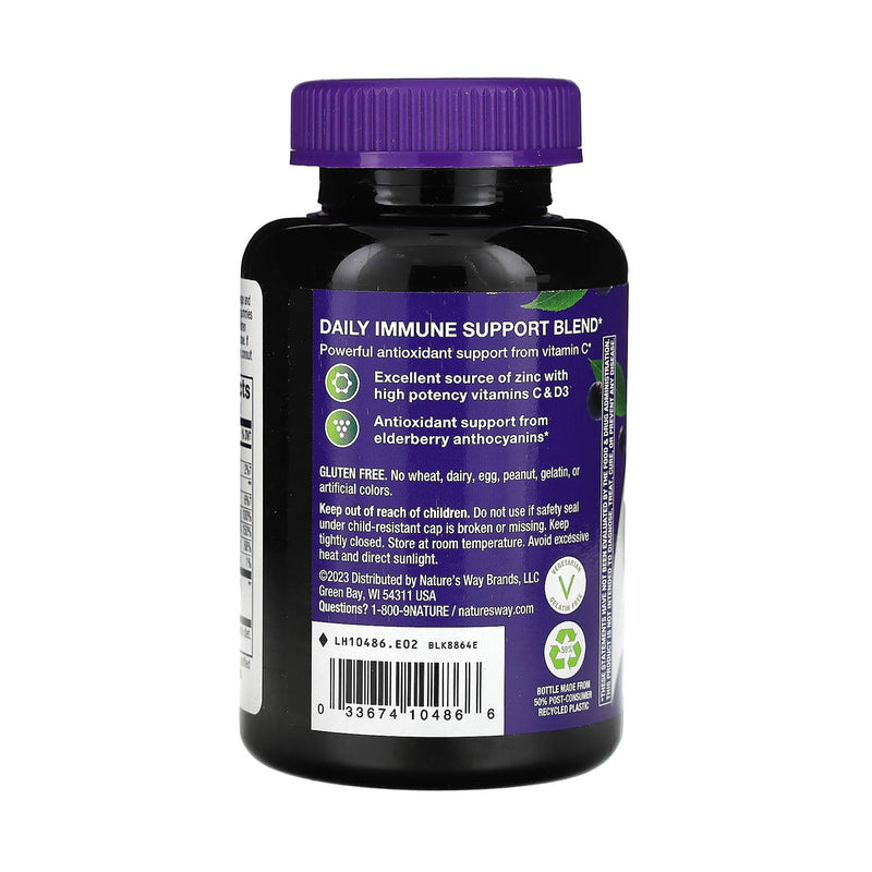 Încărcați imaginea în vizualizatorul Galerie, Sambucus, Immune Gummy, Elderberry, Nature's Way, 60 jeleuri