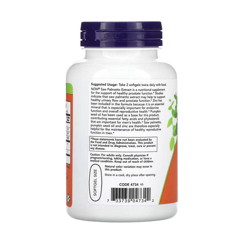 Încărcați imaginea în vizualizatorul Galerie, Saw Palmetto Extract cu Ulei de Semințe de Dovleac si Zinc, Now Foods, 90 softgels