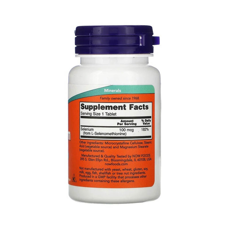 Încărcați imaginea în vizualizatorul Galerie, Selenium (Seleniu), 100mcg, Now Foods, 100 tablete