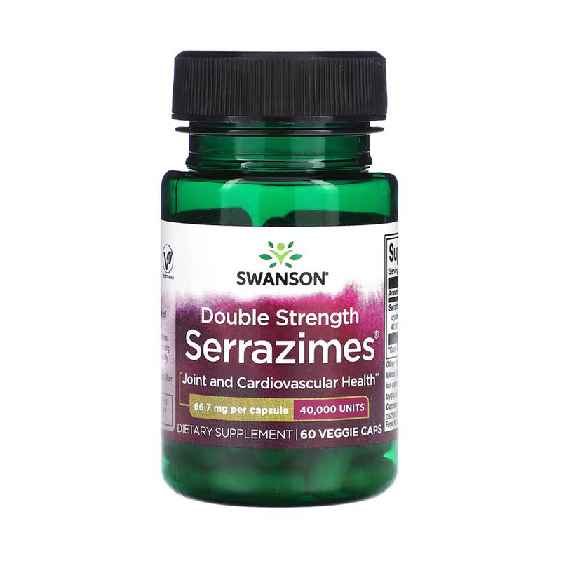 Încărcați imaginea în vizualizatorul Galerie, Serrazimes (Serrapeptase), 40,000 UI, Swanson, 60 capsule SWU779