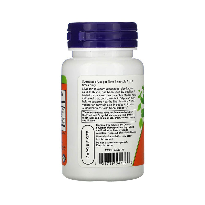 Încărcați imaginea în vizualizatorul Galerie, Silimarina Milk Thistle 300mg, Now Foods, 50 capsule