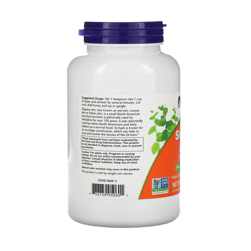 Încărcați imaginea în vizualizatorul Galerie, Slippery Elm Powder, (Ulm Alunecos), Now Foods, 113g