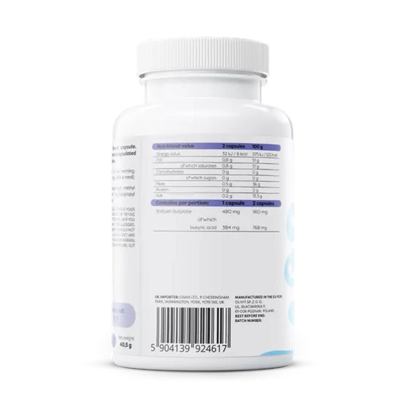 Încărcați imaginea în vizualizatorul Galerie, Sodium butyrate, Sustained Release, 960 mg, Osavi, 60 capsule