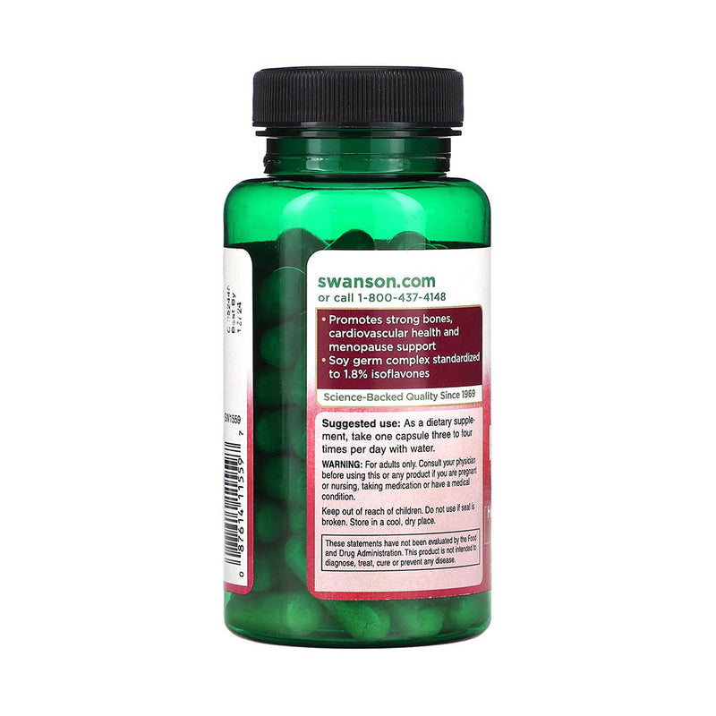 Încărcați imaginea în vizualizatorul Galerie, Soy Isoflavones, 750 mg, Swanson, 60 capsule SW1559