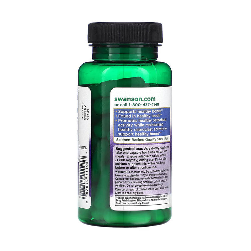 Încărcați imaginea în vizualizatorul Galerie, Strontium Citrate Bone Maker, 340 mg, Swanson, 60 capsule SW1195