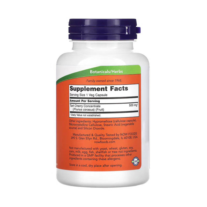 Încărcați imaginea în vizualizatorul Galerie, Tart Cherry (Concentrat Cireșe Amare) 500 mg, Now Foods, 90 capsule