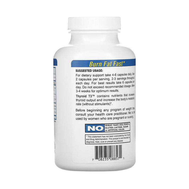 Încărcați imaginea în vizualizatorul Galerie, Thyroid T-3, Burn Fat Fast, Absolute Nutrition, 180 capsule