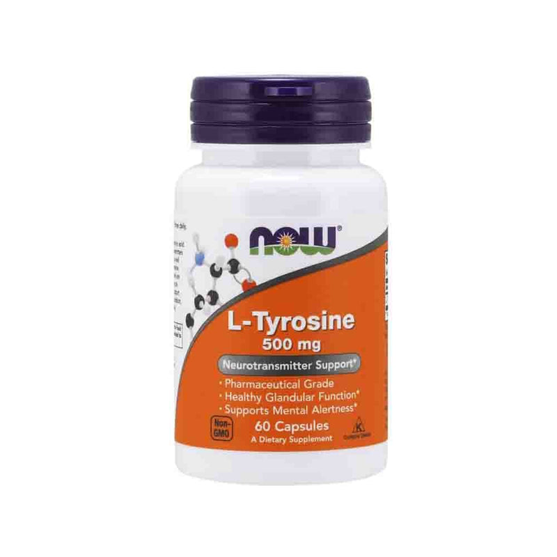 Încărcați imaginea în vizualizatorul Galerie, L-Tyrosine, Tirozina 500mg, Now Foods, 120 capsule