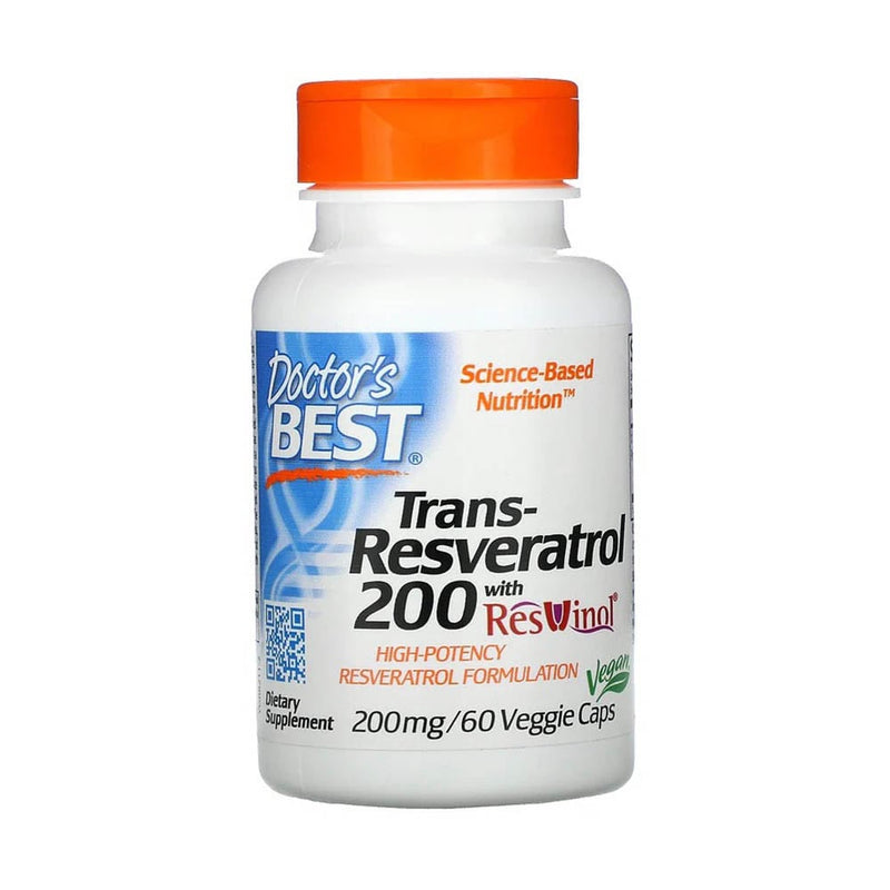 Încărcați imaginea în vizualizatorul Galerie, Trans-Resveratrol with Resvinol, 100 mg, Doctor's Best, 60 capsule