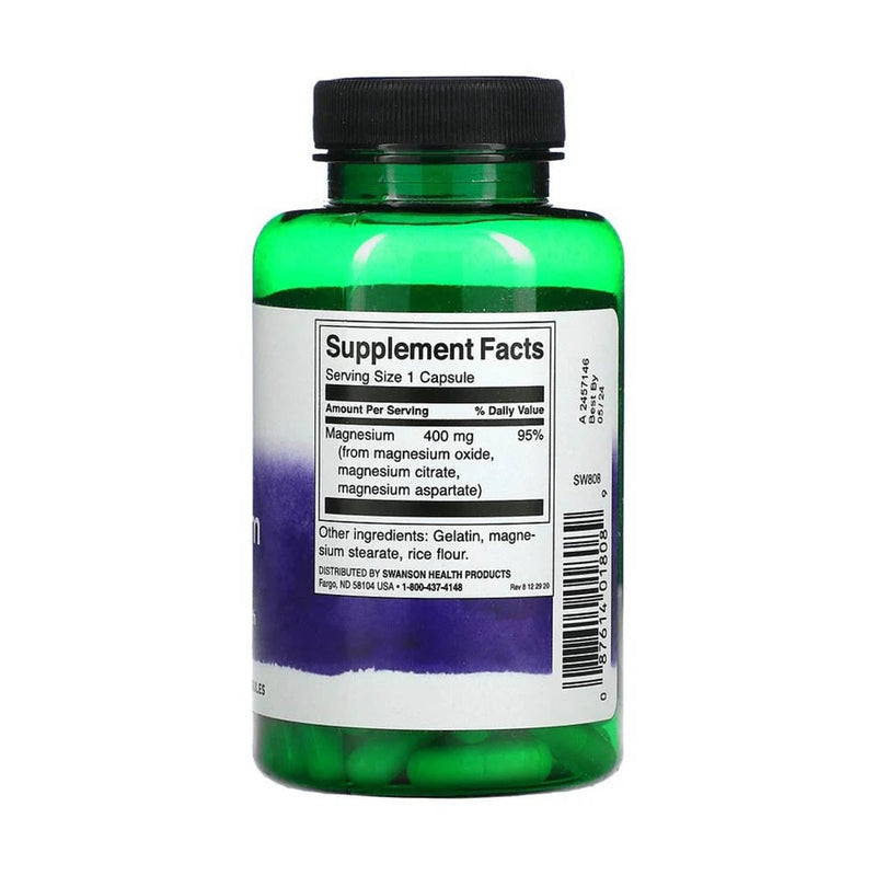 Încărcați imaginea în vizualizatorul Galerie, Triple Magnesium Complex, 400mg, Swanson, 100 capsule SW808