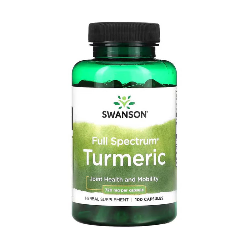 Încărcați imaginea în vizualizatorul Galerie, Turmeric (Curcuma Longa), 720mg, Swanson, 100 capsule SW940