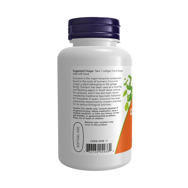 Încărcați imaginea în vizualizatorul Galerie, Turmeric Curcumin Gels, Now Foods, 60 softgels